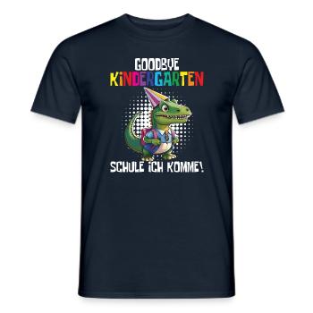 School child 2024 School enrolment 2024 Back to school - Men's T-Shirt - navy - Front - AI Model Male 178 light (178cm)