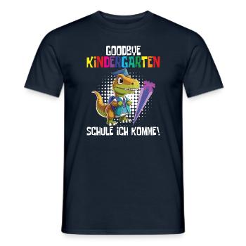 School child 2024 School enrolment 2024 Back to school - Men's T-Shirt - navy - Front - AI Model Male 178 light (178cm)