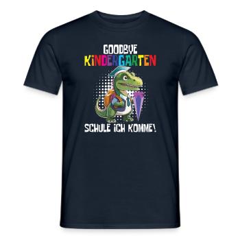 School child 2024 School enrolment 2024 Back to school - Men's T-Shirt - navy - Front - AI Model Male 178 light (178cm)