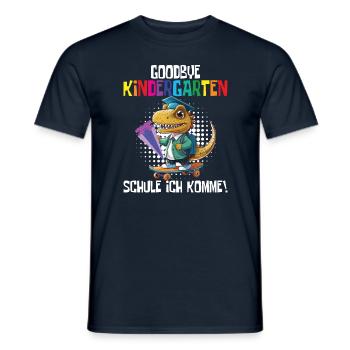School child 2024 School enrolment 2024 Back to school - Men's T-Shirt - navy - Front - AI Model Male 178 light (178cm)