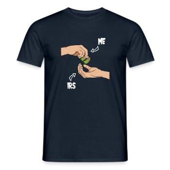 Steuerzahler Finanzamt Steuer zahlen - Männer T-Shirt - Navy - Vorne - AI Model Male 178 light (178cm)