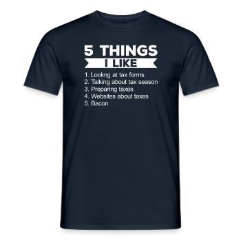 Steuerzahler Finanzamt Steuer zahlen - Männer T-Shirt - Navy - Vorne - AI Model Male 178 light (178cm)