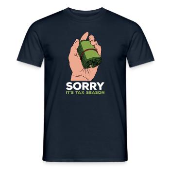Steuerzahler Finanzamt Steuer zahlen - Männer T-Shirt - Navy - Vorne - AI Model Male 178 light (178cm)