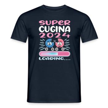 Become a cousin in 2024 - Men's T-Shirt - navy - Front - AI Model Male 178 light (178cm)