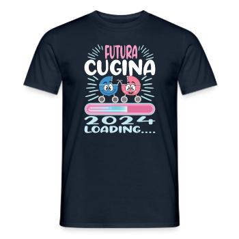 Become a cousin in 2024 - Men's T-Shirt - navy - Front - AI Model Male 178 light (178cm)