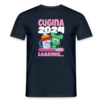Become a cousin in 2024 - Men's T-Shirt - navy - Front - AI Model Male 178 light (178cm)