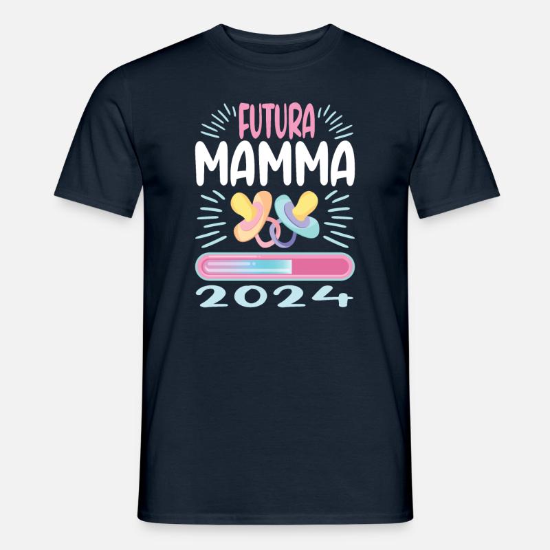 Super Mamma 2024 Loading - Männer T-Shirt - Navy