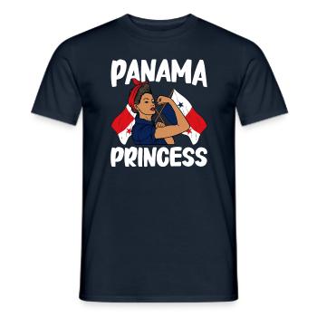 Panama Flag Panamanian Panama Flag - Men's T-Shirt - navy - Front - AI Model Male 178 light (178cm)