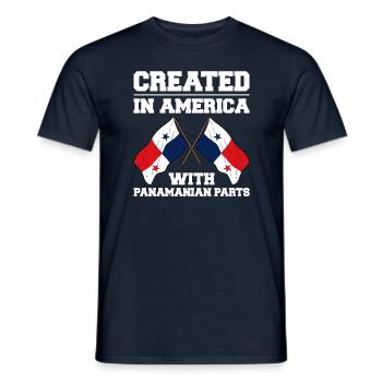 Panama Flag Panamanian Panama Flag - Men's T-Shirt - navy - Front - AI Model Male 178 light (178cm)