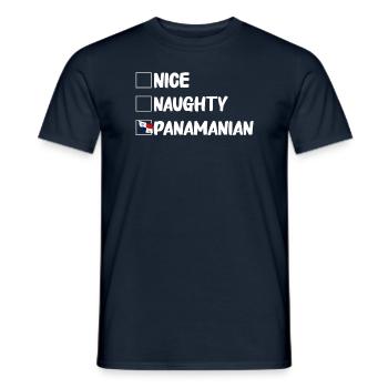 Panama Flag Panamanian Panama Flag - Men's T-Shirt - navy - Front - AI Model Male 178 light (178cm)