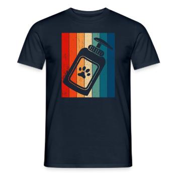 Toiletteur pour chiens et toilettage pour chiens - T-shirt homme - marine - Devant - AI Model Male 178 light (178cm)