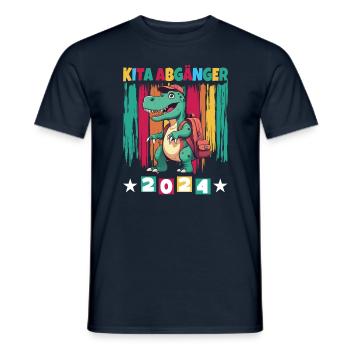 Kita Abgänger 2024 Einschulung 2024 - Männer T-Shirt - Navy - Vorne - AI Model Male 178 light (178cm)