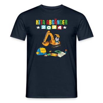 Sortants de la garderie 2024 Inscription à l’école 2024 - T-shirt homme - marine - Devant - AI Model Male 178 light (178cm)