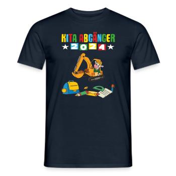 Sortants de la garderie 2024 Inscription à l’école 2024 - T-shirt homme - marine - Devant - AI Model Male 178 light (178cm)