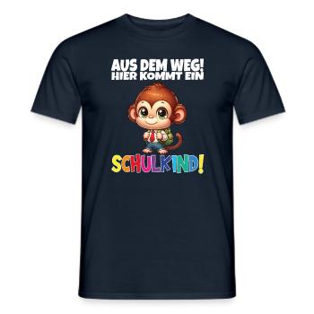 Inscription scolaire 2024 de l’école de la rentrée scolaire - T-shirt homme - marine - Devant - AI Model Male 178 light (178cm)