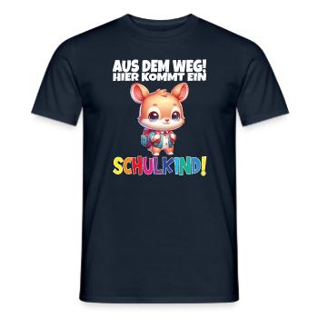 Inscription scolaire 2024 de l’école de la rentrée scolaire - T-shirt homme - marine - Devant - AI Model Male 178 light (178cm)