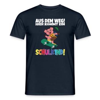 Inscription scolaire 2024 de l’école de la rentrée scolaire - T-shirt homme - marine - Devant - AI Model Male 178 light (178cm)