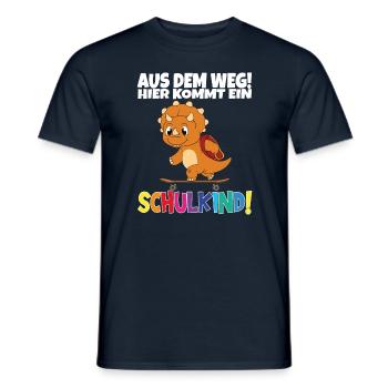 Inscription scolaire 2024 de l’école de la rentrée scolaire - T-shirt homme - marine - Devant - AI Model Male 178 light (178cm)