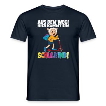 Inscription scolaire 2024 de l’école de la rentrée scolaire - T-shirt homme - marine - Devant - AI Model Male 178 light (178cm)