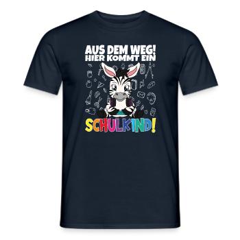 Inscription scolaire 2024 de l’école de la rentrée scolaire - T-shirt homme - marine - Devant - AI Model Male 178 light (178cm)