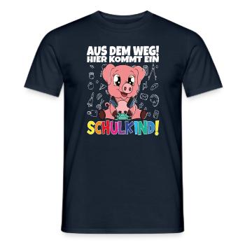 Inscription scolaire 2024 de l’école de la rentrée scolaire - T-shirt homme - marine - Devant - AI Model Male 178 light (178cm)