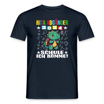 Sortants de la garderie 2024 Inscription à l’école 2024 - T-shirt homme - marine - Devant - AI Model Male 178 light (178cm)