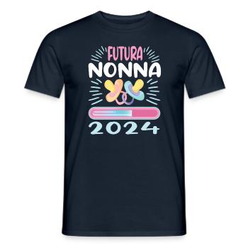 Nonna 2024 Loading Grandma 2024 - Men's T-Shirt - navy - Front - AI Model Male 178 light (178cm)