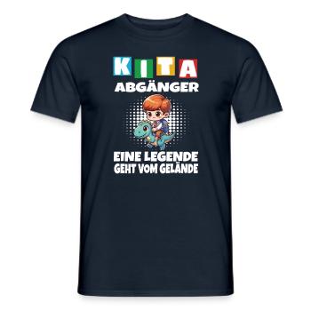 KITA Leavers School Child School Enrollment - Men's T-Shirt - navy - Front - AI Model Male 178 light (178cm)