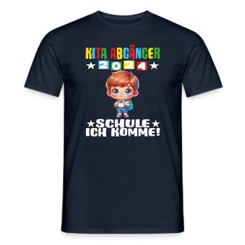 kita abgänger 2024 abschluss kita - Männer T-Shirt - Navy - Vorne - AI Model Male 178 light (178cm)
