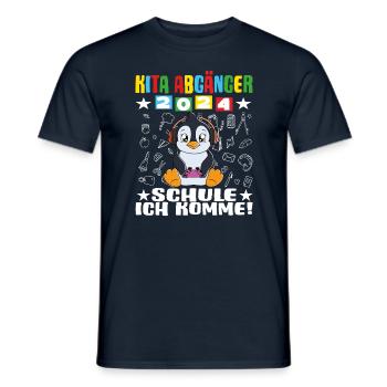 Daycare Leavers 2024 School Enrollment 2024 - Men's T-Shirt - navy - Front - AI Model Male 178 light (178cm)