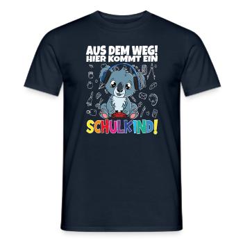 Écoliers 2024 Inscriptions scolaires Retour à l’école - T-shirt homme - marine - Devant - AI Model Male 178 light (178cm)