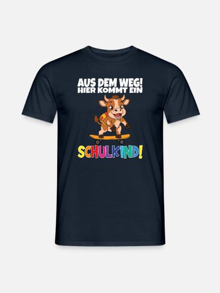 Schulkind 2024 Einschulung Schulanfang - Männer T-Shirt - Navy