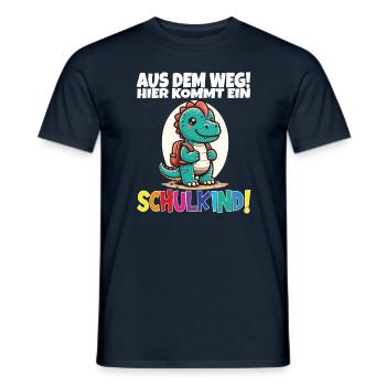 Écolier 2024 entrant à l'école - T-shirt homme - marine - Devant - AI Model Male 178 light (178cm)