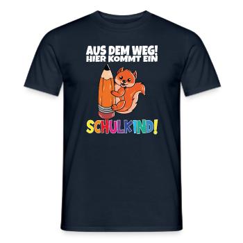 Écolier 2024 entrant à l'école - T-shirt homme - marine - Devant - AI Model Male 178 light (178cm)