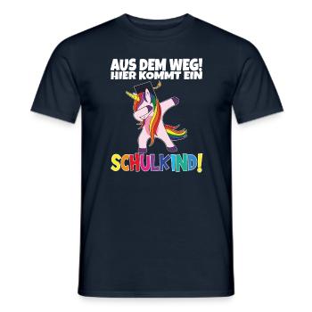 Écolier 2024 entrant à l'école - T-shirt homme - marine - Devant - AI Model Male 178 light (178cm)