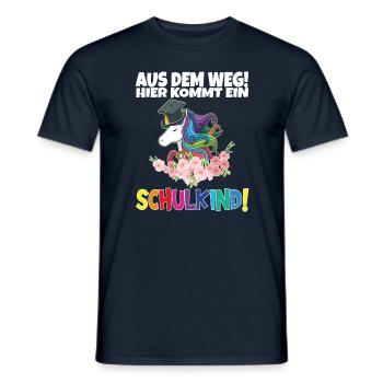 Écolier 2024 entrant à l'école - T-shirt homme - marine - Devant - AI Model Male 178 light (178cm)