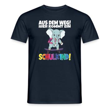 Écolier 2024 entrant à l'école - T-shirt homme - marine - Devant - AI Model Male 178 light (178cm)
