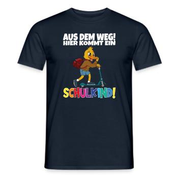 Écolier 2024 entrant à l'école - T-shirt homme - marine - Devant - AI Model Male 178 light (178cm)