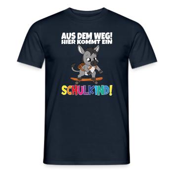 Écolier 2024 entrant à l'école - T-shirt homme - marine - Devant - AI Model Male 178 light (178cm)