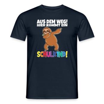 Écolier 2024 entrant à l'école - T-shirt homme - marine - Devant - AI Model Male 178 light (178cm)