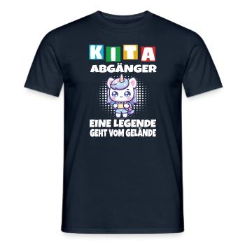 KITA Leavers School Child School Enrollment - Men's T-Shirt - navy - Front - AI Model Male 178 light (178cm)