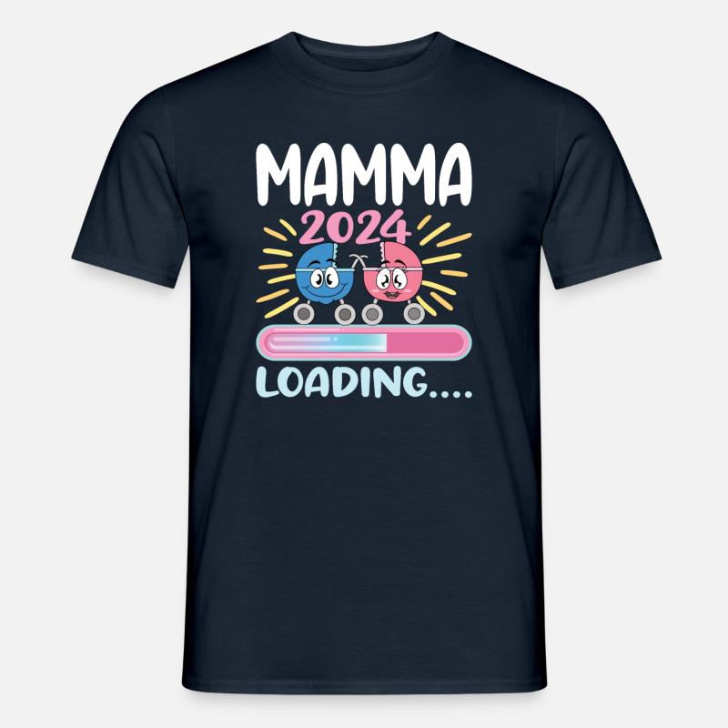 Super Mamma 2024 Loading - Männer T-Shirt - Navy
