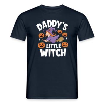 La petite sorcière de papa de la sorcière d’Halloween - T-shirt homme - marine - Devant - AI Model Male 178 light (178cm)