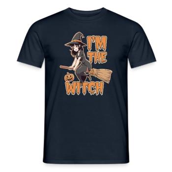 Sorcière d’Halloween Je suis la sorcière Halloween - T-shirt homme - marine - Devant - AI Model Male 178 light (178cm)