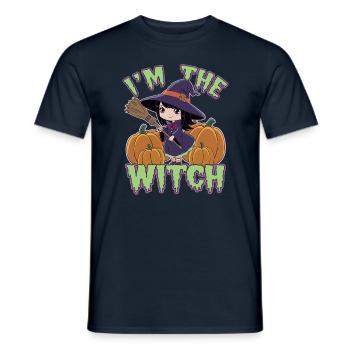 Sorcière d’Halloween Je suis la sorcière Halloween - T-shirt homme - marine - Devant - AI Model Male 178 light (178cm)