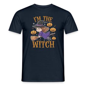 Sorcière d’Halloween Je suis la sorcière Halloween - T-shirt homme - marine - Devant - AI Model Male 178 light (178cm)