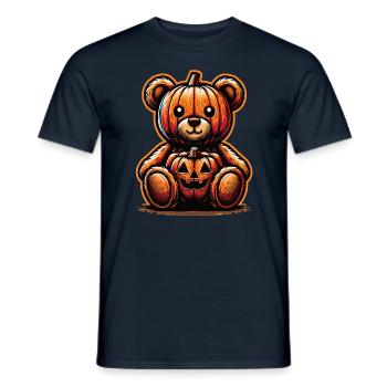 Halloween Teddy Bear Halloween Bear - Men's T-Shirt - navy - Front - AI Model Male 178 light (178cm)