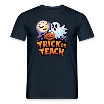 Trick Or Teach Halloween Teachers - T-shirt homme - marine - Devant - AI Model Male 178 light (178cm)