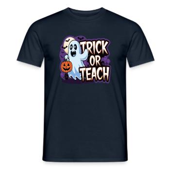 Doux Halloween Fantôme Halloween - T-shirt homme - marine - Devant - AI Model Male 178 light (178cm)