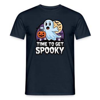 Doux Halloween Fantôme Halloween - T-shirt homme - marine - Devant - AI Model Male 178 light (178cm)